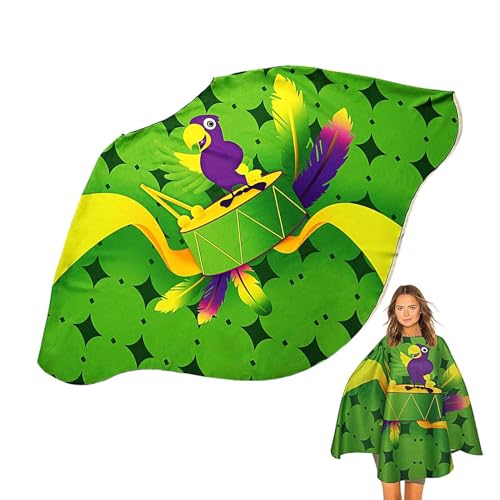 Jeruytgh Umhang für brasilianische Karnevalskostüme, brasilianischer Karnevalsumhang,Umhang für Karnevalspartys - Mode Karneval Cosplay Cape Cosplay Kostüm Umhang für Karneval, Halloween-Kostüme, von Jeruytgh