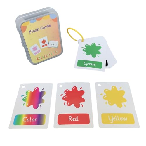 Kids Sensory Toys | Preschool Teaching Cards | Flash Cards Toys | Educational Sensory Toys | Color Recognition Cards | Versatile Learning Tool for Both Boys and Girls, Helping Improve Cognitive Skills von Jeruytgh