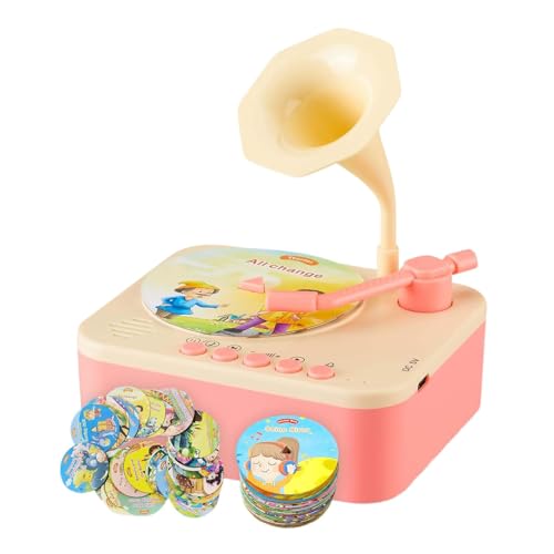 Record Player | Kids Record Player | Music Record Player | Interactive Music Player | Musical Playtime Accessory | Multifunctional Kids Story Player Toddler Gramophone Toys for Kids Ages 3-6 von Jeruytgh