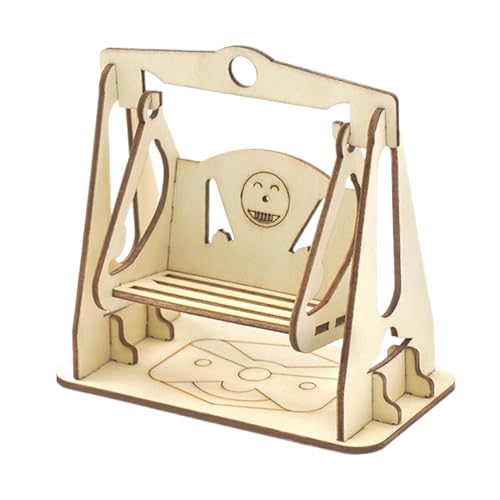 Swing Ride Kit | Wooden Swing Puzzle | Educational Puzzle Kit | Swing Ride Model Kit | Mechanical Model Kit | Educational Novelty Mechanical Crafts Kits for Boys and Girls Adults Kids von Jeruytgh