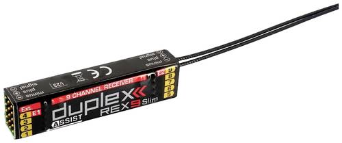 Jeti DUPLEX REX 9 Slim Assist 9-Kanal Empfänger 2,4GHz von Jeti