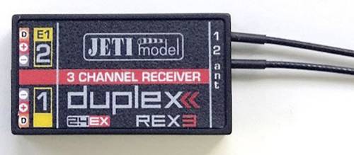 Jeti REX 3 A40 3-Kanal Empfänger 2,4GHz von Jeti