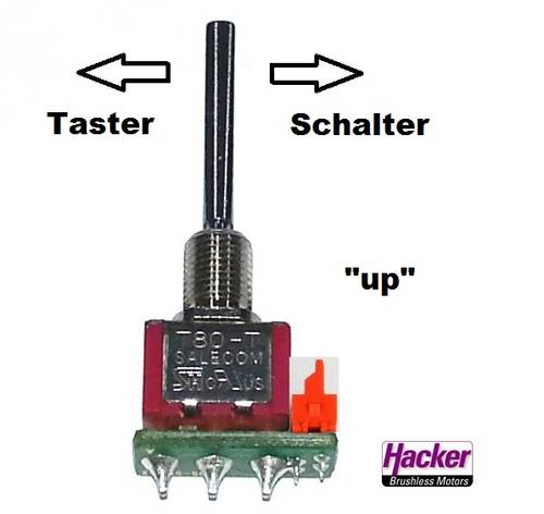 Jeti Tastschalter Up für Sender DC 1St. von Jeti