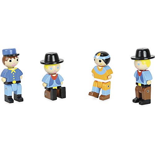 JeuJura – Coffret 4 Figuren Far West Spiel Holz, BAU-, 8089, Mehrfarbig JeuJura – Coffret 4 Figuren Far West Spiel Holz, BAU-, 8089, Mehrfarbig von Jeujura