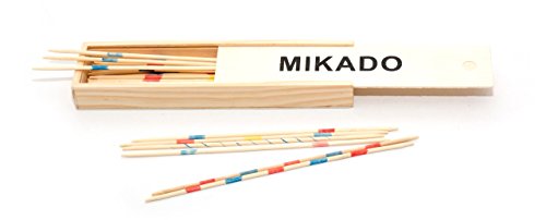 Jeujura JeujuraJ64225 Mikado Spiel im Holzkoffer, merhfarbig von Jeujura