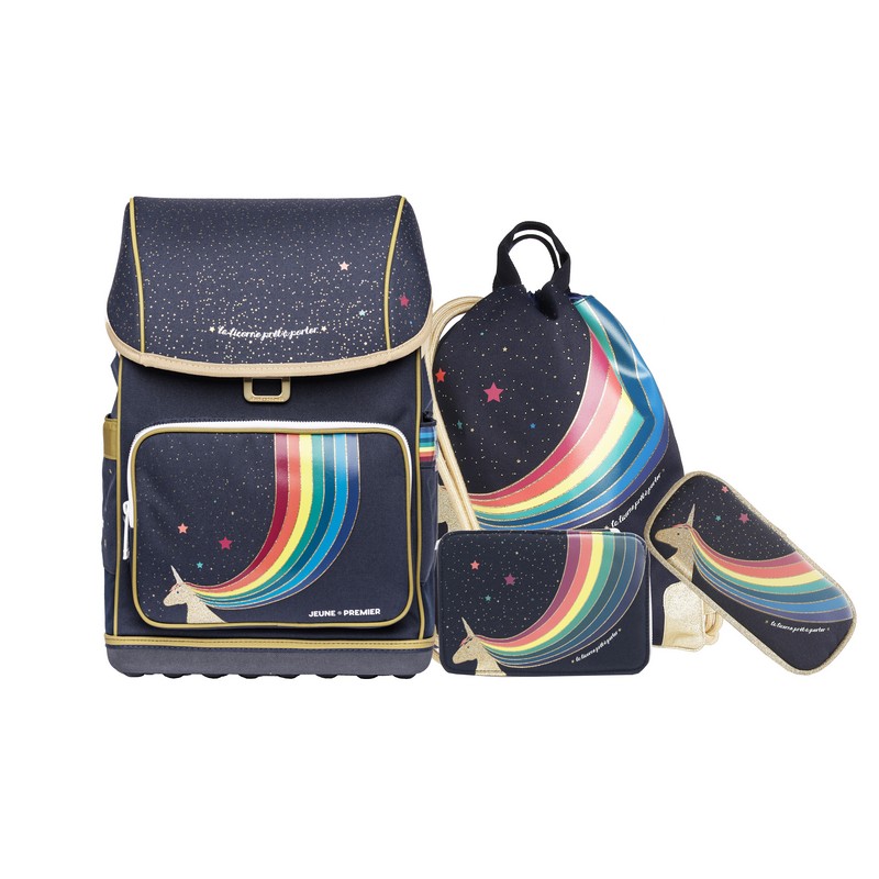 Jeune Premier Schulranzen-Set Ergomaxx Unicorn Gold 4tlg. Jeune Premier Schulranzen-Set Ergomaxx Unicorn Gold 4tlg. von Jeune Premier