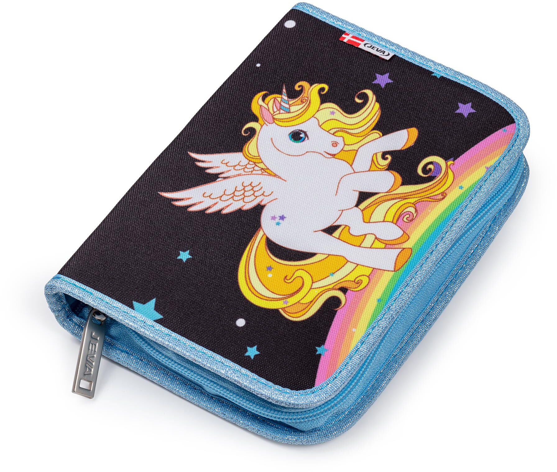 Jeva One-Zip Federmäppchen, Golden Unicorn von Jeva