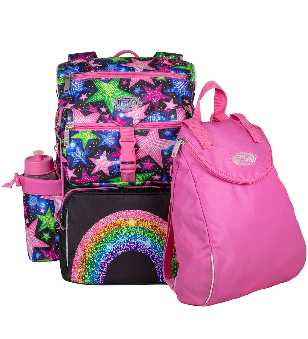 Jeva Schulranzen - Anfänger - Shimmer Rainbow - Jeva - One Size - Schulranzen Jeva Schulranzen - Anfänger - Shimmer Rainbow - Jeva - One Size - Schulranzen von Jeva