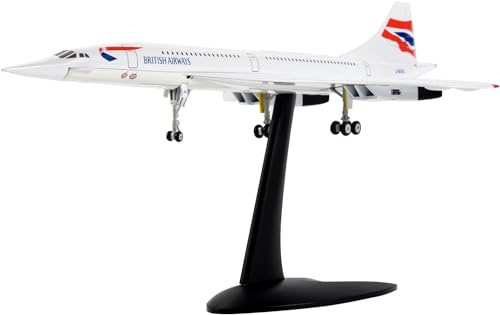 Jevina 1/200 Concorde Supersonic Passenger Aircraft Air British Airways Modell für statische Display-Sammlung von Jevina