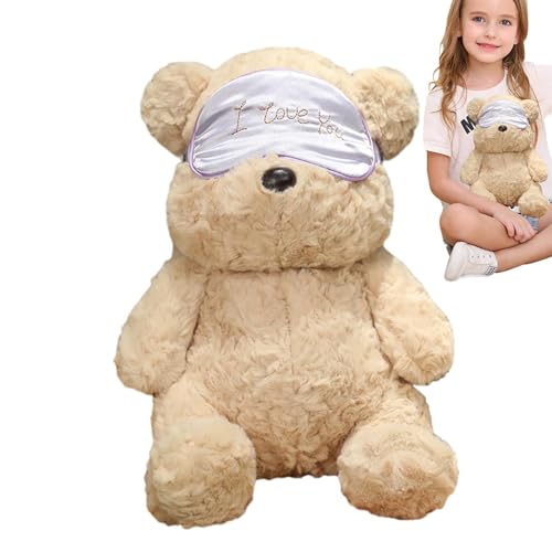 Jextou Bären-Plüschtiere, Bären-Stofftier - Soft Bear Wear Masque Plüschtier,Niedliches Tierstofftier, weiches Kissenspielzeug, entzückende Bärenpuppe, entzückende Tierplüschtiere für Sofakissen, von Jextou