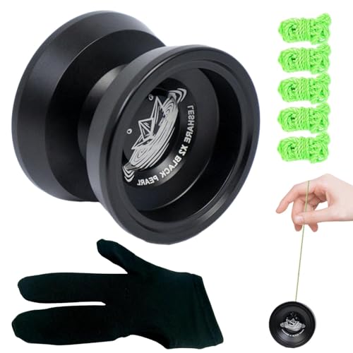 Jextou Yoyo-Bälle, Anfänger-Yoyo, Luftfahrt-Aluminium-JoJo-Bälle für Kinder, Glatte Yoyo-Ball-Spielzeug-Lagerkugel, Partygeschenke, Geschenke für Weihnachten, Kindertag, Ostern von Jextou