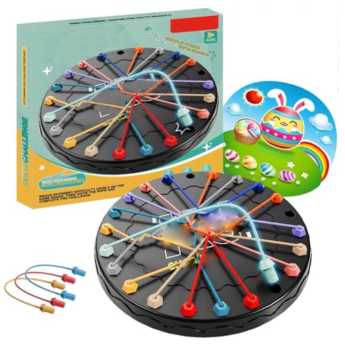 Brainy Knots Rope Tisch Strategie Brettspiel, Logik Spiele Knot Logic Spiel, Twisted Games Buntes Gedrehtes Seil Puzzlespiel, Familienspiele 2 bis 4 Spieler Brainy Knots Rope Tisch Strategie Brettspiel, Logik Spiele Knot Logic Spiel, Twisted Games Buntes Gedrehtes Seil Puzzlespiel, Familienspiele 2 bis 4 Spieler von JhavexToy