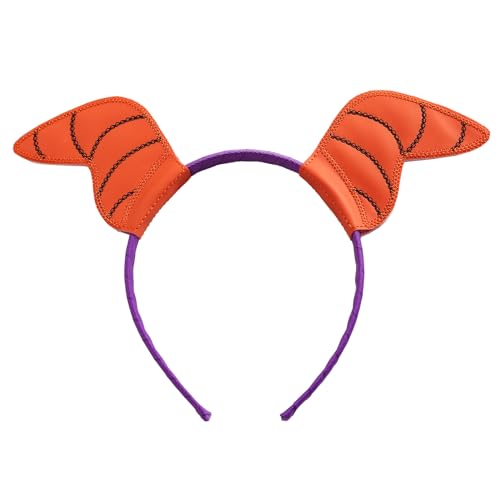 JiaDuo Lila Drachenohren Hörner Stirnband Frauen Halloween Kostüm Verkleiden Haarschmuck für Figur von JiaDuo