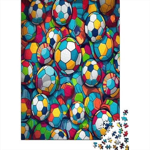 Fußball Puzzle 1000 Teile,Puzzle Für Erwachsene, Impossible Puzzle, GesKükenlichkeitsspiel Für Die Ganze Familie,Puzzle Farbenfrohes,Puzzle-Geschenk,RaumdekoRatteion Puzzel 1000pcs (75x50cm) von JiaTexJourney