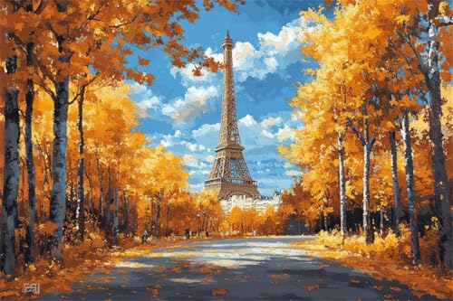 Puzzle 1000 Teile Landschaft Puzzle Herbst Holzpuzzle Erwachsene Klassische Jigsaw Erwachsene, Challenging Game Wooden Jigsaw Bastelset ab 14 Jahre für Jungen Mädchenfür Wohnkultur Geschenke M-5 von Jiacgrtef