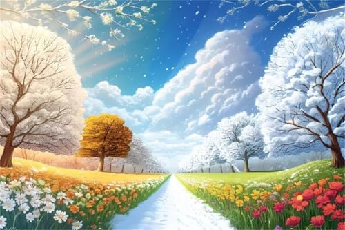 Puzzle 500 Teile Landschaft Puzzle Blume Holzpuzzle Erwachsene Klassische Jigsaw Erwachsene, Challenging Game Wooden Jigsaw Bastelset ab 14 Jahre für Jungen Mädchenfür Wohnkultur Geschenke N-0 von Jiacgrtef