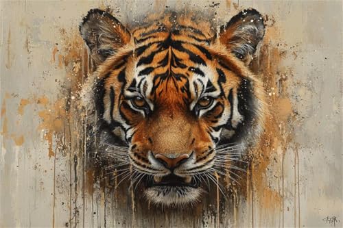 Puzzle 500 Teile Tiger Puzzle Tier Holzpuzzle Erwachsene Klassische Jigsaw Erwachsene, DIY Groß Challenging Game Wooden Jigsaw Bastelset ab 14 Jahre für Jungen Mädchenfür Wohnkultur Geschenke O-3 von Jiacgrtef