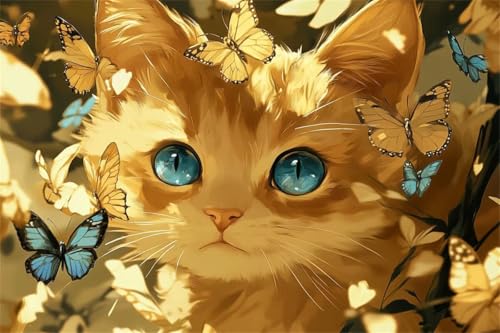 Puzzle Katze Puzzle 300 Teile Niedlich Holzpuzzle Erwachsene, Premium Quality Klassische Wooden Lernspiel, Kreative Unterhaltung, Spaß Jigsaw ab 2 3 4 5 6 Jahre Jungen, Ideal Als Wandbild Geschenk H-7 von Jiacgrtef