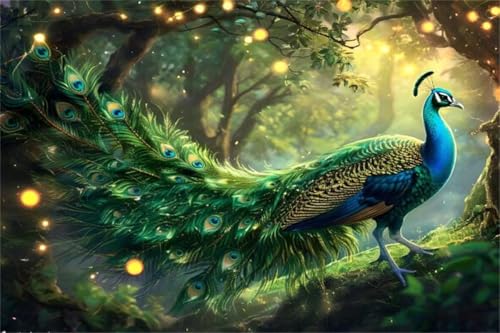 Puzzle Tier Puzzle 100 Teile Pfau Holzpuzzle Erwachsene, Premium Quality Klassische Wooden Lernspiel, Kreative Unterhaltung, Spaß Jigsaw ab 2 3 4 5 6 Jahre Jungen, Ideal Als Wandbild Geschenk X-3 von Jiacgrtef