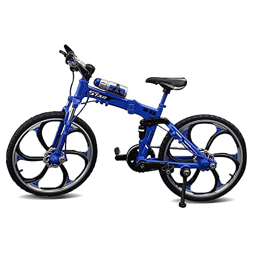 Jiahuade Fahrrad Modell Deko Fahrrad Miniatur 1:8 (7.87 * 5.12 Zoll) Collection Deko Druckguss Spielzeug Mini Bend Fahrrad Modell Rennrad Mountainbike (B) von Jiahuade