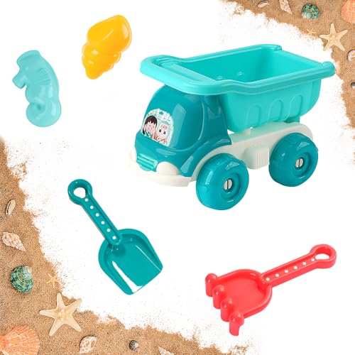 Jiahuade Sanspielzeugset,Aktive LKW Kipper,Muldenkipper Spielzeug,Sandspielzeug Set für Kinder,Sandspielzeug Strand,Sand Toys Kids,Kinder Sandspielzeug,Sandkasten Spielzeug von Jiahuade