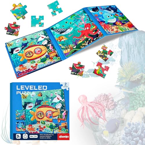 Magnetspiel Puzzle,Tierpuzzle für Kinder,Magnet Puzzle,Magnetisches Kinderpuzzle,Kinderpuzzle,Magnetische Puzzle ab 3,Puzzle für Kinder,Magnet Puzzle ab 3,Puzzle Stressabbau Spielzeug für Erwachsene von Jiahuade