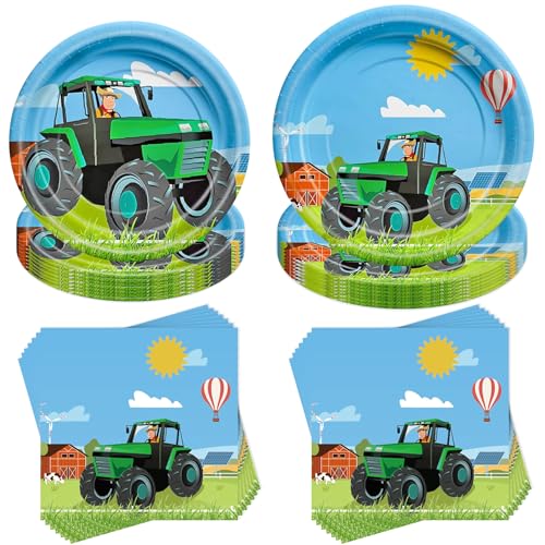 Traktor Partygeschirr Set,40 Stück Traktor Geburtstag Geschirrset Deko,Geburtstag Geschirr Kit mit Pappteller Becher Servietten,Mädchen,Junge,Babyparty,Hochzeit 10 Gäste Traktor Partygeschirr Set,40 Stück Traktor Geburtstag Geschirrset Deko,Geburtstag Geschirr Kit mit Pappteller Becher Servietten,Mädchen,Junge,Babyparty,Hochzeit 10 Gäste von Jiahuade