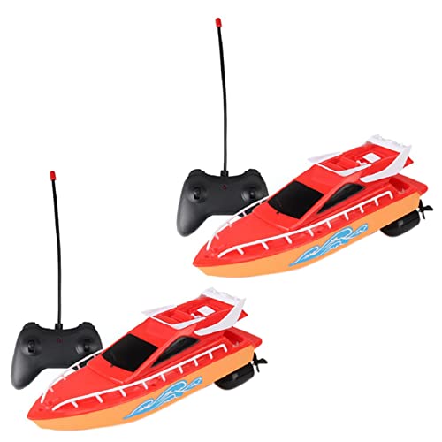 Jialouboo 2X Geschwindigkeit RC Boot Schiff RC Boot Fern Bedienung Boote Elektrisch Wasserdicht Modell Schiff Segel Spielzeug für Kinder Spielzeug Rot von Jialouboo