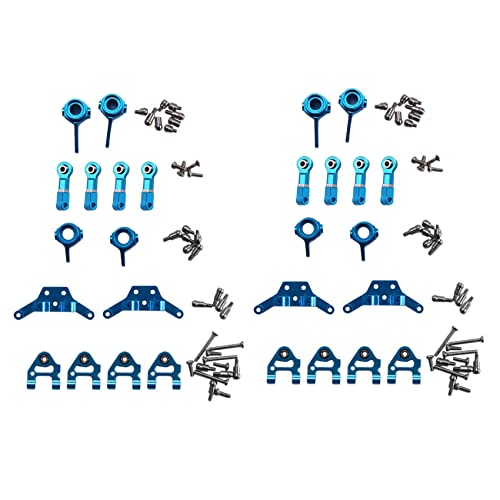 Jialouboo 2X Metall Voll Set Upgrade Teile für 1/28 P929 P939 K979 K989 K999 K969 Rc Auto Teile, Blau von Jialouboo