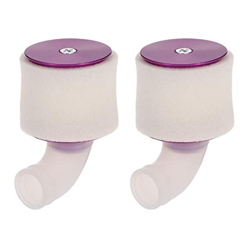 Jialouboo 2X RC 081070 (04103) Lila Alaun Luft Filter Abdeckung für 1: 8 28 Nitro Motor von Jialouboo