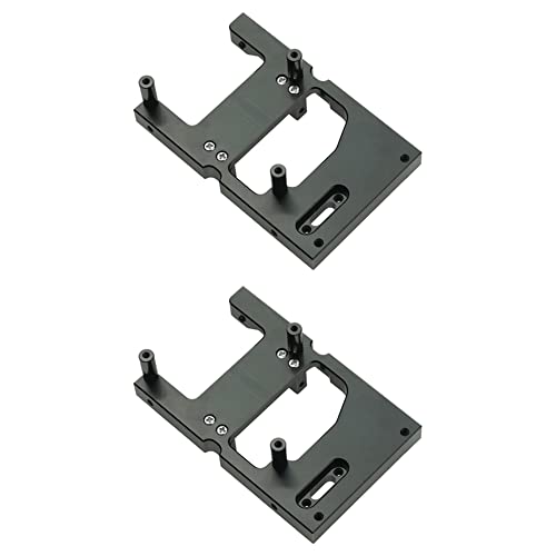 Jialouboo 2X Rc Auto Metall Lenkung Servo Warenhaus Feste Halterung für B14 B24 C14 C24 Q65 Mn D90 D99S Mn45, Schwarz von Jialouboo