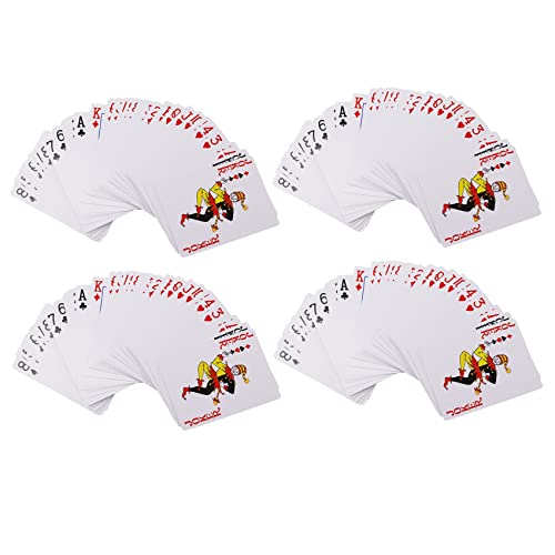 Jialouboo 4X Geheime Markierte Poker Karten Durchschauen Spiel Karten Magisches Spielzeug Poker Zauber Tricks von Jialouboo