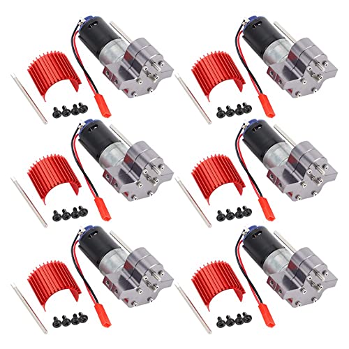 Jialouboo 6X 370 Gebürsteter Motor + Kühlkörper Getriebe Satz Aus Aluminium für C14 C24 B14 B24 B16 B36 von Jialouboo