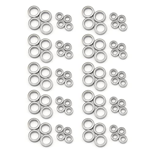 Jialouboo 80 Stücke Lager 4X8X3mm 8X12X3,5mm für E18 1/18 RC Auto Teile A949 A959 A969 A979 von Jialouboo