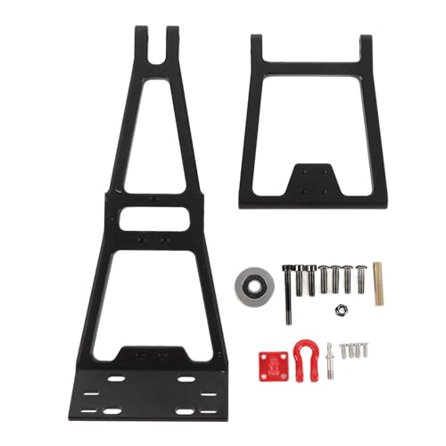 Jiawu Abschleppwagen-Zubehörsatz aus Aluminiumlegierung für Kletterautos im Maßstab 1:10, Abschleppwagen-Kranarm-Bergesatz für Rettungsfahrzeuge, Abschleppwagen-Bausatz (Black) von Jiawu