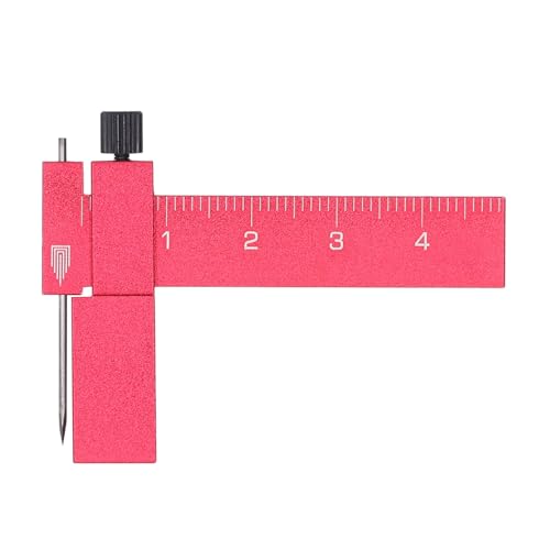 Jiawu Equidistant Parallel Scriber, Kompaktes äquidistantes Schreibfachlehrer für das Modellieren (Rot) von Jiawu