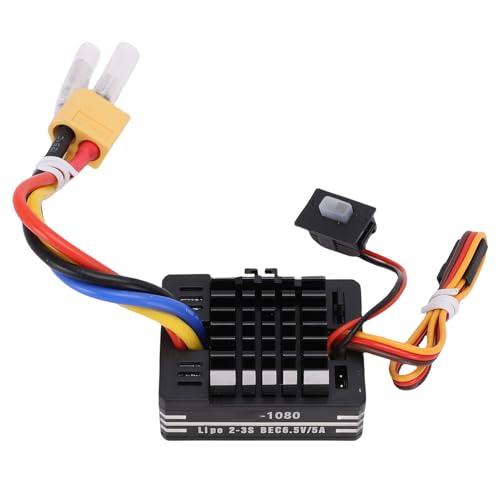 Jiawu Gebürstete ESC, 80A -Wasserdichtungsgeschwindigkeit RC ESC, Elektronischer Geschwindigkeitsregler mit XT60, Arbeit mit 540 550 750 Motoren, Ersatzteile für Boots -RC -Auto Jiawu Gebürstete ESC, 80A -Wasserdichtungsgeschwindigkeit RC ESC, Elektronischer Geschwindigkeitsregler mit XT60, Arbeit mit 540 550 750 Motoren, Ersatzteile für Boots -RC -Auto von Jiawu
