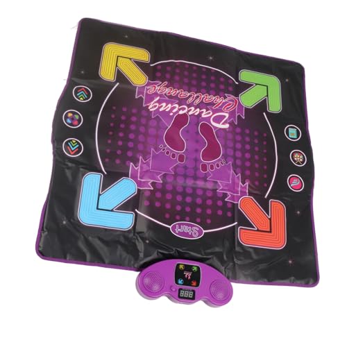 Jiawu Kids Dance Matte, Bulit in Musik 4 Spielmodi Verbesserung der Schnellen Reflexe Non Slip Eletronic Dance Pad Spielzeug für Frühe Bildung (Leuchtend) von Jiawu