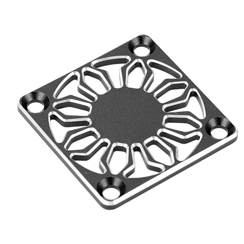 Jiawu RC-Kühlerlüfter-Schutzabdeckung, Aluminiumlegierung, Stabile und Zuverlässige RC-Motor-Lüfterabdeckung 30 X 30 Mm für Ferngesteuerte Autos (Black) von Jiawu