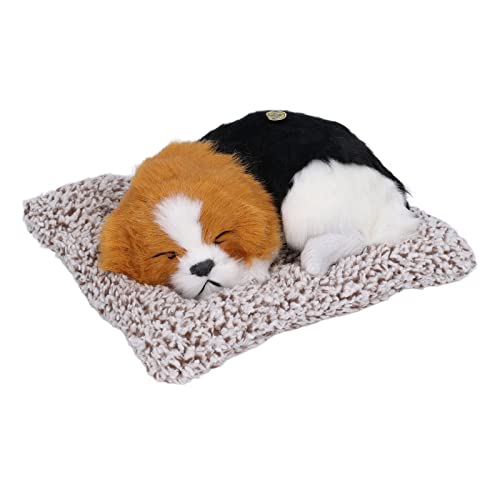 Jiawu Realistischer Schlafender Hund, Realistische Hundespielzeug-Dekoration, süß, Weich, für Dekorationen für Geschenke für für Spielzeug (Migränehund) von Jiawu