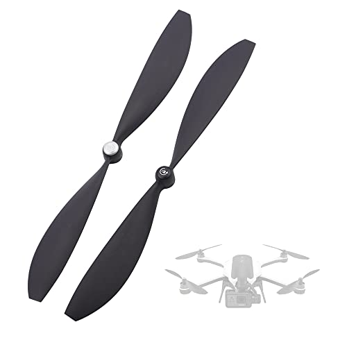 JIEYAN CHENNAN 1 Paar Luftschrauben Kunststoff Propeller Für Karma Propeller Gopro Drohnen Luftschraube Fuer 4-Achsen Flugzeug Luftschraube Propellerblätter Zubehör für RC Flugzeug Schwarz von JIEYAN