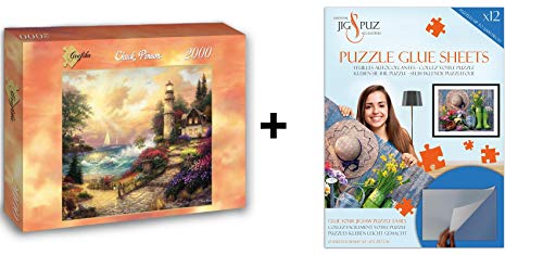 Jig & Puz Puzzle 2000 Teile – Chuck Pinson – Seaside Dreams + Kleber von Jig & Puz