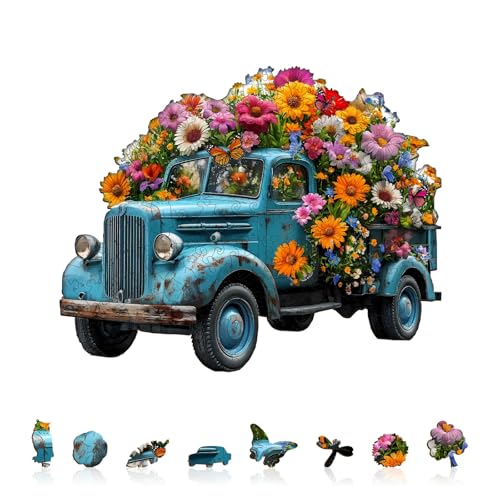 Jigfoxy Holzpuzzle Erwachsene, Blumenauto Holz Puzzle Erwachsen,einzigartiges Holztierpuzzle, Familie und Freunde L-34 * 27cm-195pcs Jigfoxy Holzpuzzle Erwachsene, Blumenauto Holz Puzzle Erwachsen,einzigartiges Holztierpuzzle, Familie und Freunde L-34 * 27cm-195pcs von Jigfoxy