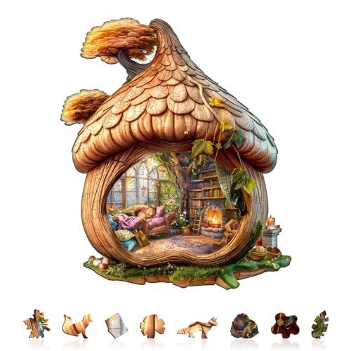 Jigfoxy Holzpuzzle Erwachsene, Eichhörnchenhaus Holz Puzzle Erwachsen,einzigartiges Holztierpuzzle, Familie und Freunde L-34 * 28.9cm-205pcs Jigfoxy Holzpuzzle Erwachsene, Eichhörnchenhaus Holz Puzzle Erwachsen,einzigartiges Holztierpuzzle, Familie und Freunde L-34 * 28.9cm-205pcs von Jigfoxy