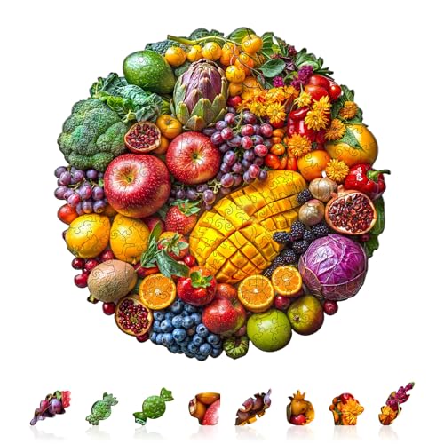 Jigfoxy Holzpuzzle Erwachsene, Obst Holz Puzzle Erwachsen,einzigartiges Holztierpuzzle, Familie und Freunde L-34 * 34cm-280pcs Jigfoxy Holzpuzzle Erwachsene, Obst Holz Puzzle Erwachsen,einzigartiges Holztierpuzzle, Familie und Freunde L-34 * 34cm-280pcs von Jigfoxy