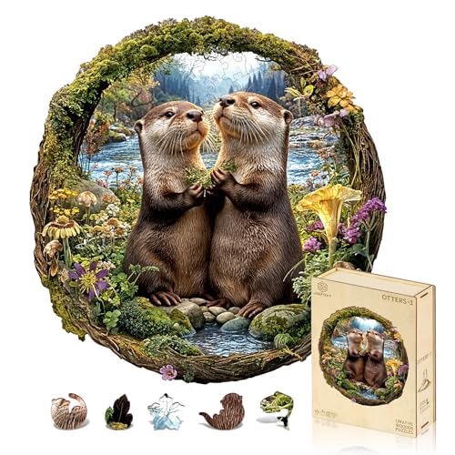 Jigfoxy Holzpuzzle Erwachsene, Otter Holz Puzzle Erwachsen, einzigartiges Holztierpuzzle, Familie und Freunde L-32.9 * 34cm-261pcs Jigfoxy Holzpuzzle Erwachsene, Otter Holz Puzzle Erwachsen, einzigartiges Holztierpuzzle, Familie und Freunde L-32.9 * 34cm-261pcs von Jigfoxy