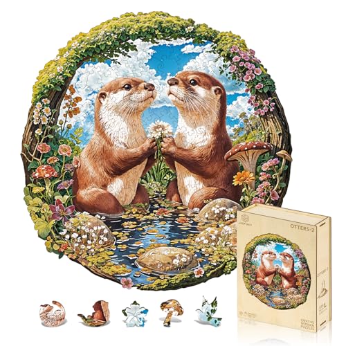 Jigfoxy Holzpuzzle Erwachsene, Otter Holz Puzzle Erwachsen, einzigartiges Holztierpuzzle, Familie und Freunde L-32.9 * 34cm-264pcs Jigfoxy Holzpuzzle Erwachsene, Otter Holz Puzzle Erwachsen, einzigartiges Holztierpuzzle, Familie und Freunde L-32.9 * 34cm-264pcs von Jigfoxy