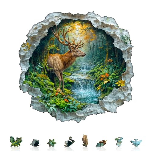 Jigfoxy Holzpuzzle Erwachsene, REH Holz Puzzle Erwachsen,einzigartiges Holztierpuzzle, Familie und Freunde L-34 * 33cm-260pcs Jigfoxy Holzpuzzle Erwachsene, REH Holz Puzzle Erwachsen,einzigartiges Holztierpuzzle, Familie und Freunde L-34 * 33cm-260pcs von Jigfoxy