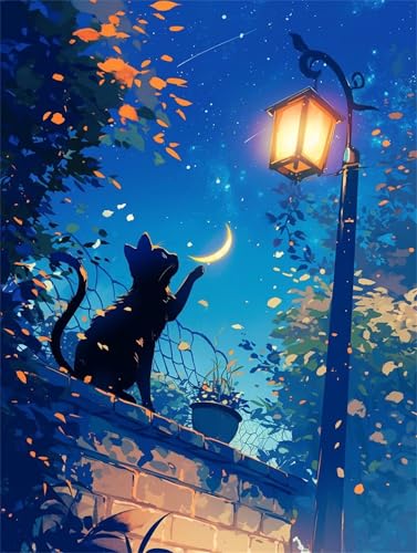 Puzzle 100 Teile Erwachsene Mond Tier Katze 40 x 28 cm, Pädagogisches Spiel, Kreative Unterhaltung, Spaß, Klassisches Puzzle für Erwachsene Puzzle 100 Puzzle 100 Teile Erwachsene Mond Tier Katze 40 x 28 cm, Pädagogisches Spiel, Kreative Unterhaltung, Spaß, Klassisches Puzzle für Erwachsene Puzzle 100 von Jiian