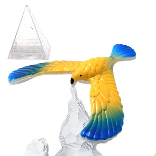 Balancierender Vogel | Schwebevogel | Balancierendes Adlers Spielzeug | Finger Balance Eagle Mit Pyramidenständer | Schwebevogel Balancieren Vogel Spielzeug Für Balance Adlers (zufällige Farbe) von Jiimhte